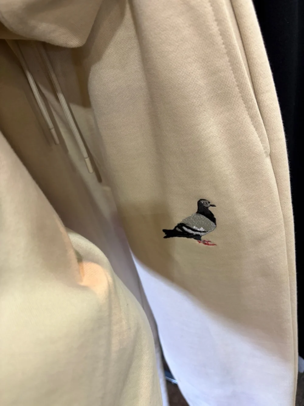 Staple Cream Embroidered Hoodie n Pants - Picture 3 of 3